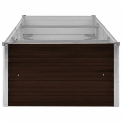 Raised Bed Brown Galvanized steel Large Durable Raised Bed 4.5 x 31.5 x 17.7 in