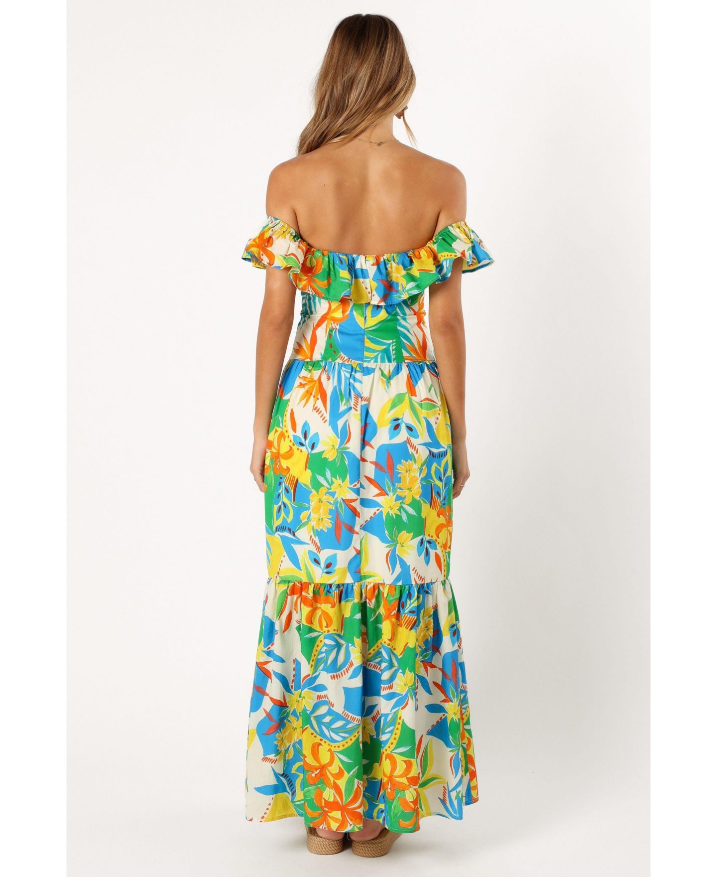 Женское платье Petal and Pup Harriet Off Shoulder Maxi, цвет: С принтом — фото 4