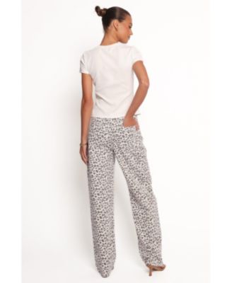 Women's Leila Printed Wide Leg Jean