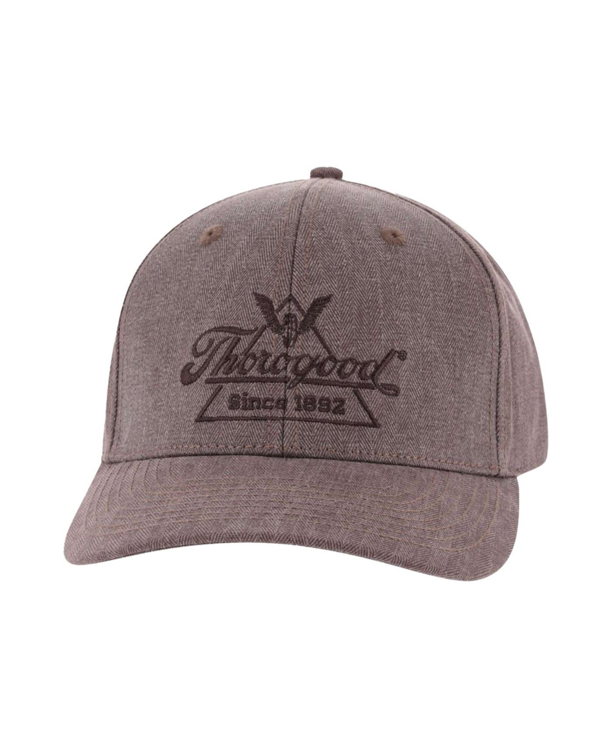 Men's Crafting Herringbone Leather Strap Hat - Vintage slate
