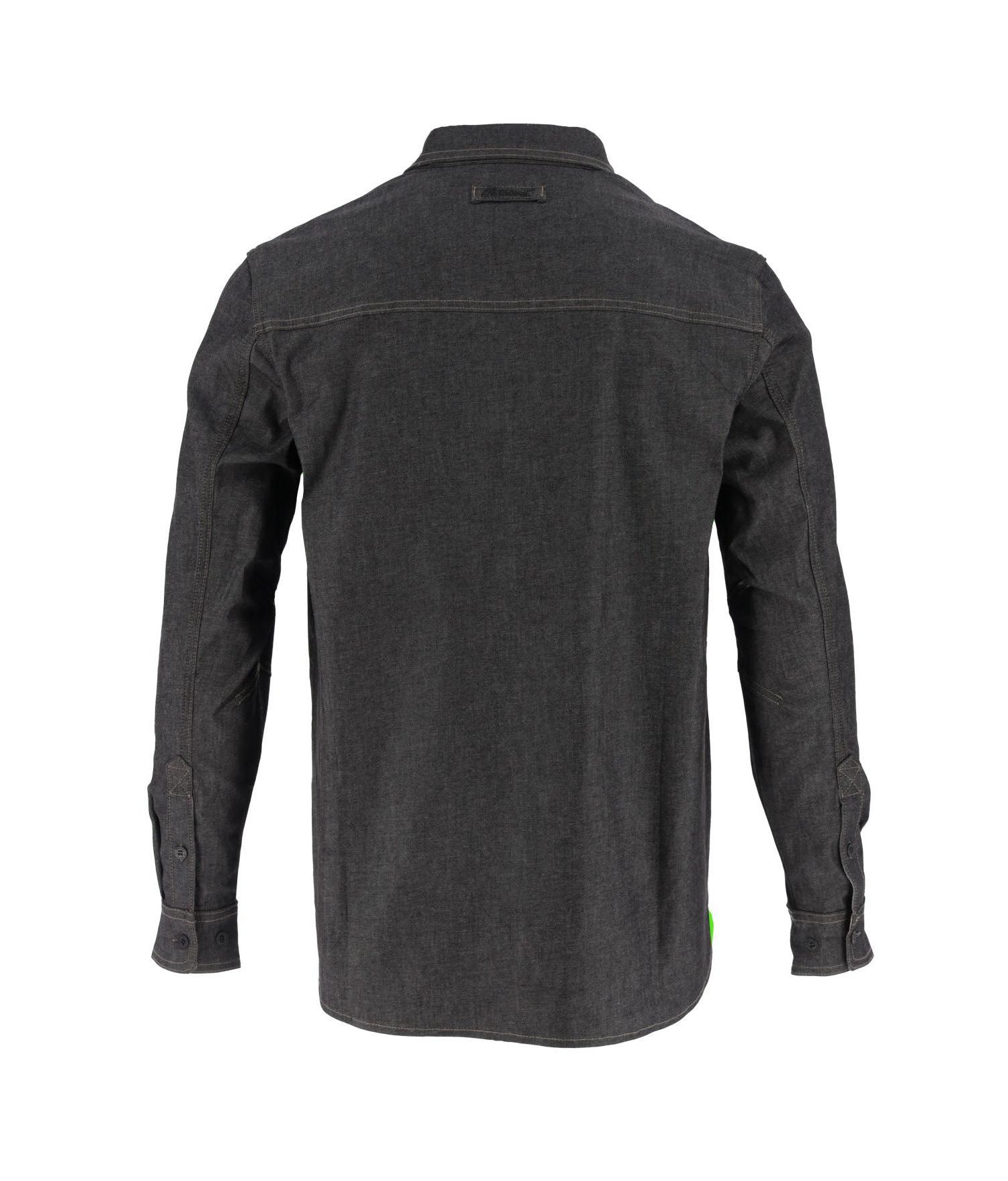 Men's Vintage Stretch Denim Long Sleeve Button Up Shirt