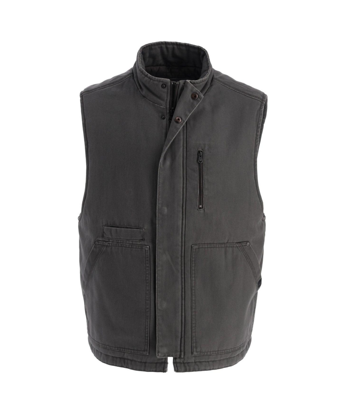 Men's Heritage Stone Washed Canvas Vest - Tarmac