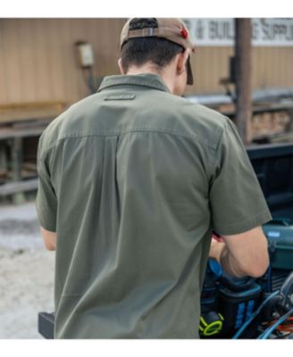 Big & Tall Men's Short Sleeve Utility Button Up Shirt