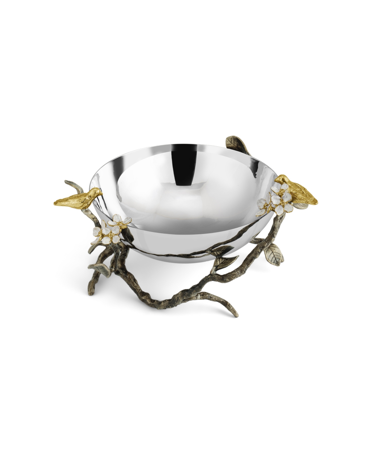 Lovebirds Medium Bowl - Silver