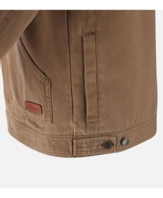 Big & Tall Men's Stone Wash Canvas Trucker Jacket