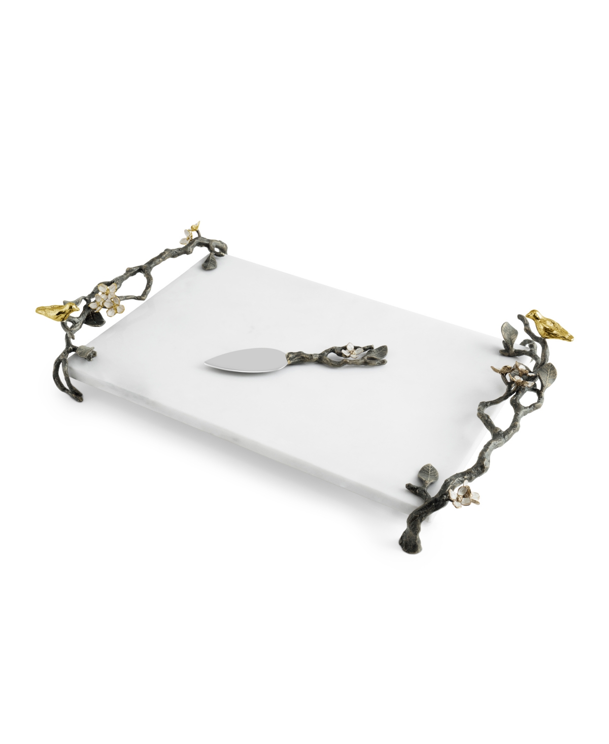 Michael Aram Lovebirds Cheese Board With Knife