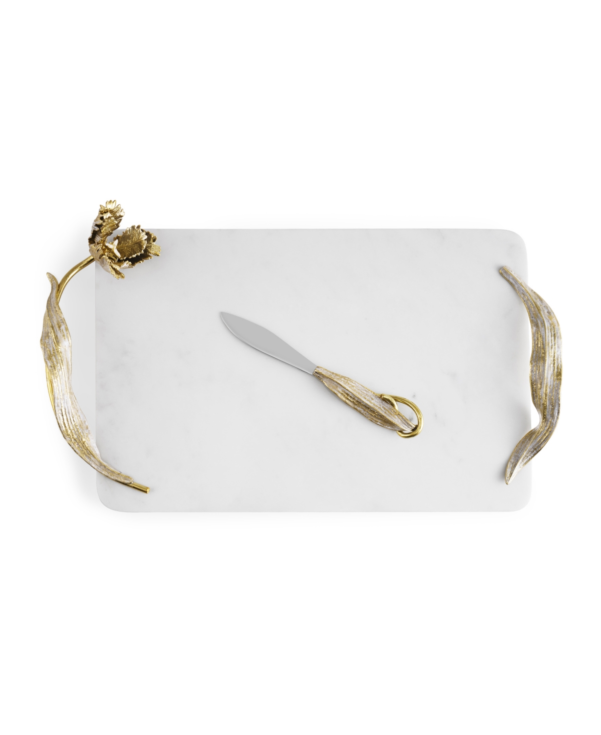 Michael Aram Tulip Cheese Board With Knife