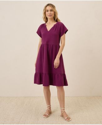Women's Organic Cotton Coastal Double Gauze Breezy Dress