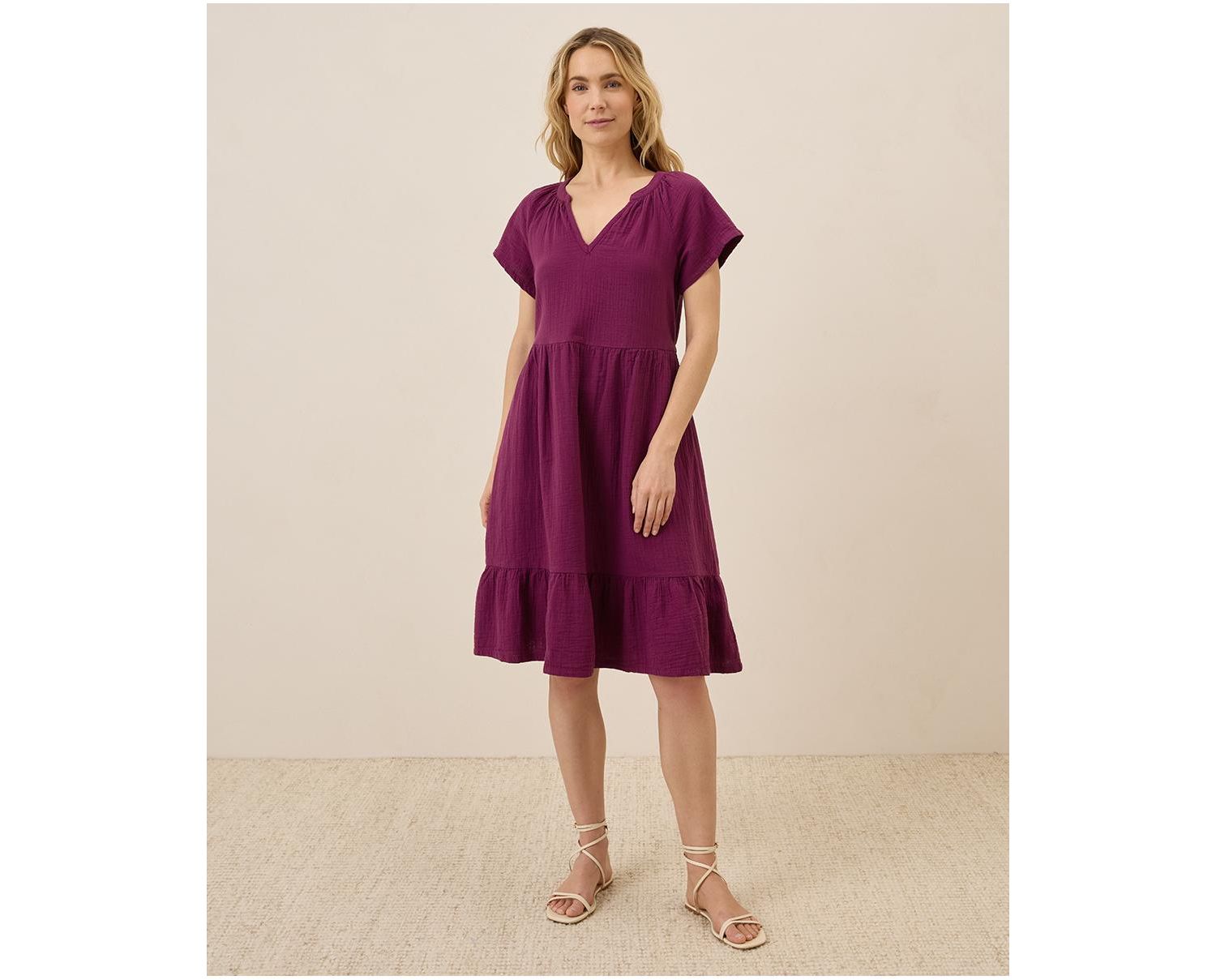 Women's Organic Cotton Coastal Double Gauze Breezy Dress