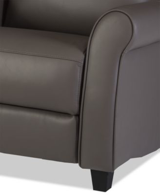 Thandler 5-Pc. Leather L Sectional with 3 Power Recliners and Drop Down Table, Exclusively at Macy's