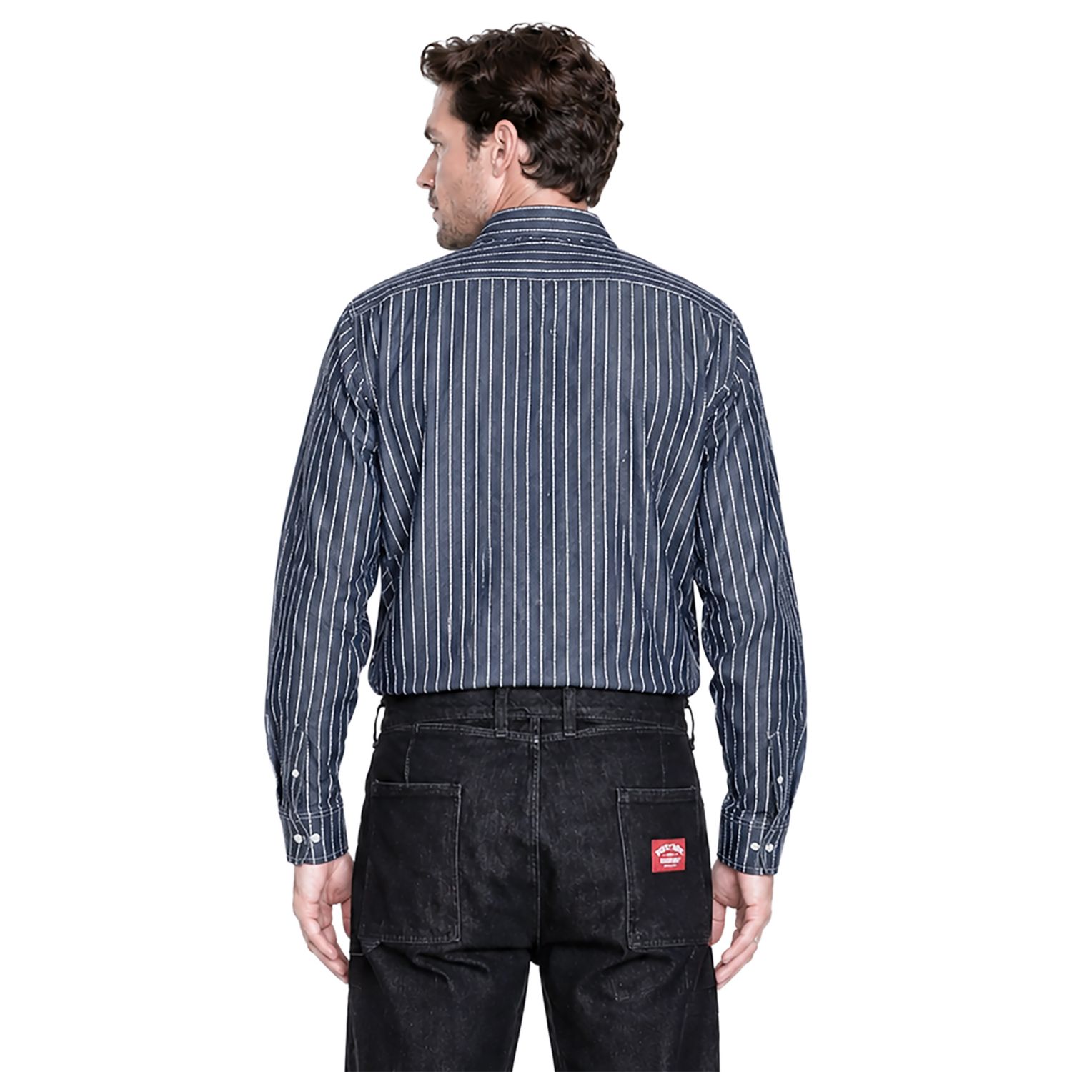 Heritage Men's American Collection Pleated Front Chambray Shirt