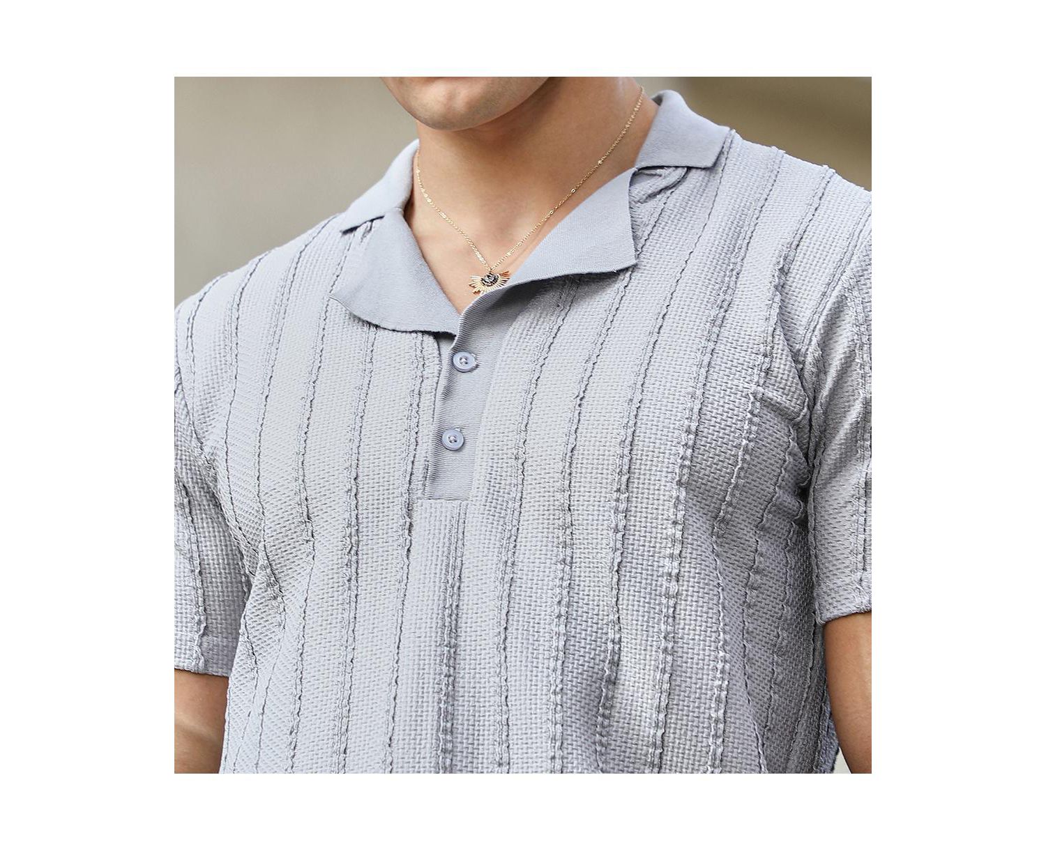 Men's Wicker-Tactitle Polo T-Shirt