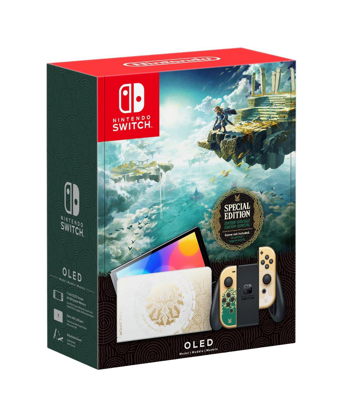 Nintendo Switch Oled Legend of Zelda: Tears of the Kingdom Edition with Luigi s Mansion 2 Hd, Surge Accessory Gaming Kit