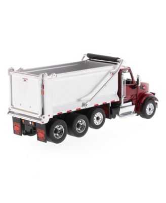 1/50 Red Peterbilt 567 SFFA Tandem Dump Truck By Diecast Masters