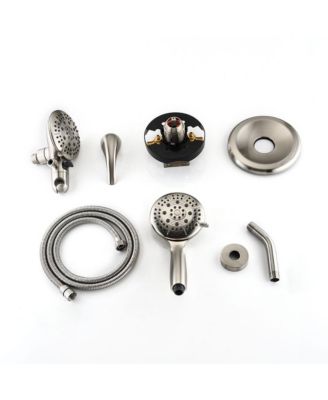 Classic High Pressure Single Handle 6-Spray Patterns Rain shower Head with Handheld Shower