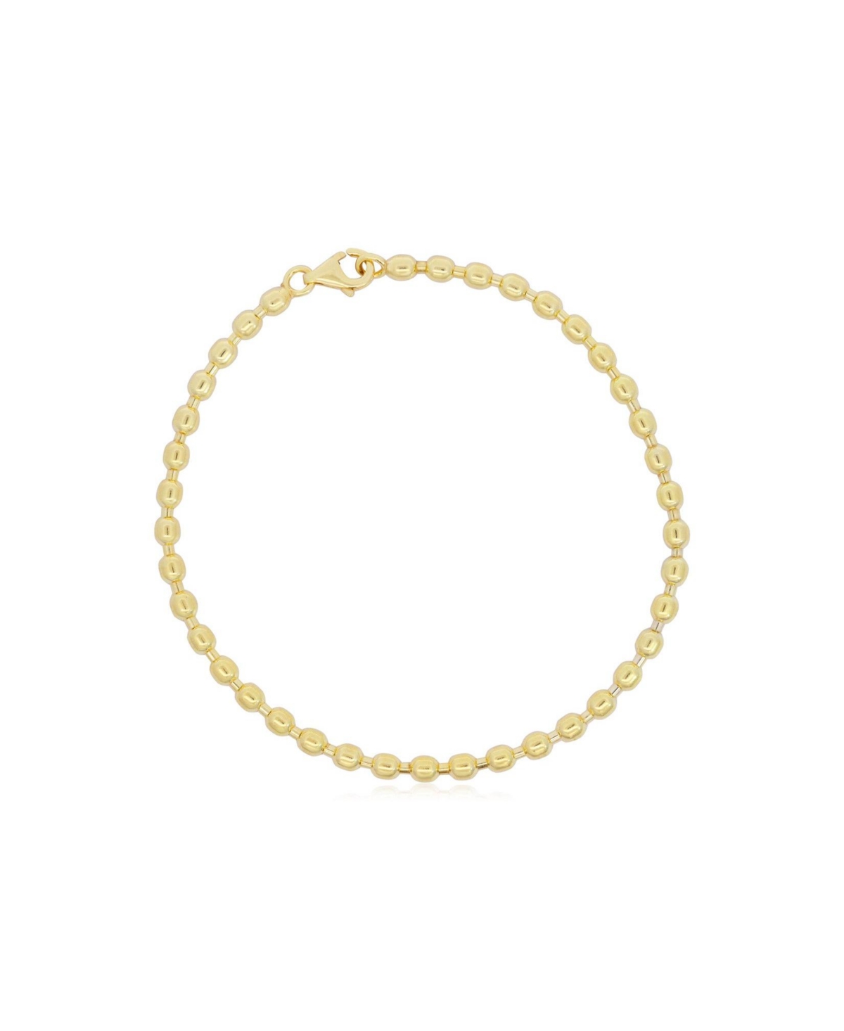Nugget Bead Chain Bracelet 14K Gold - Gold