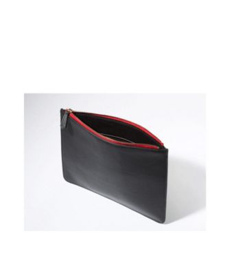 iPad Case Leather Clutch Bag Black Evening Purse