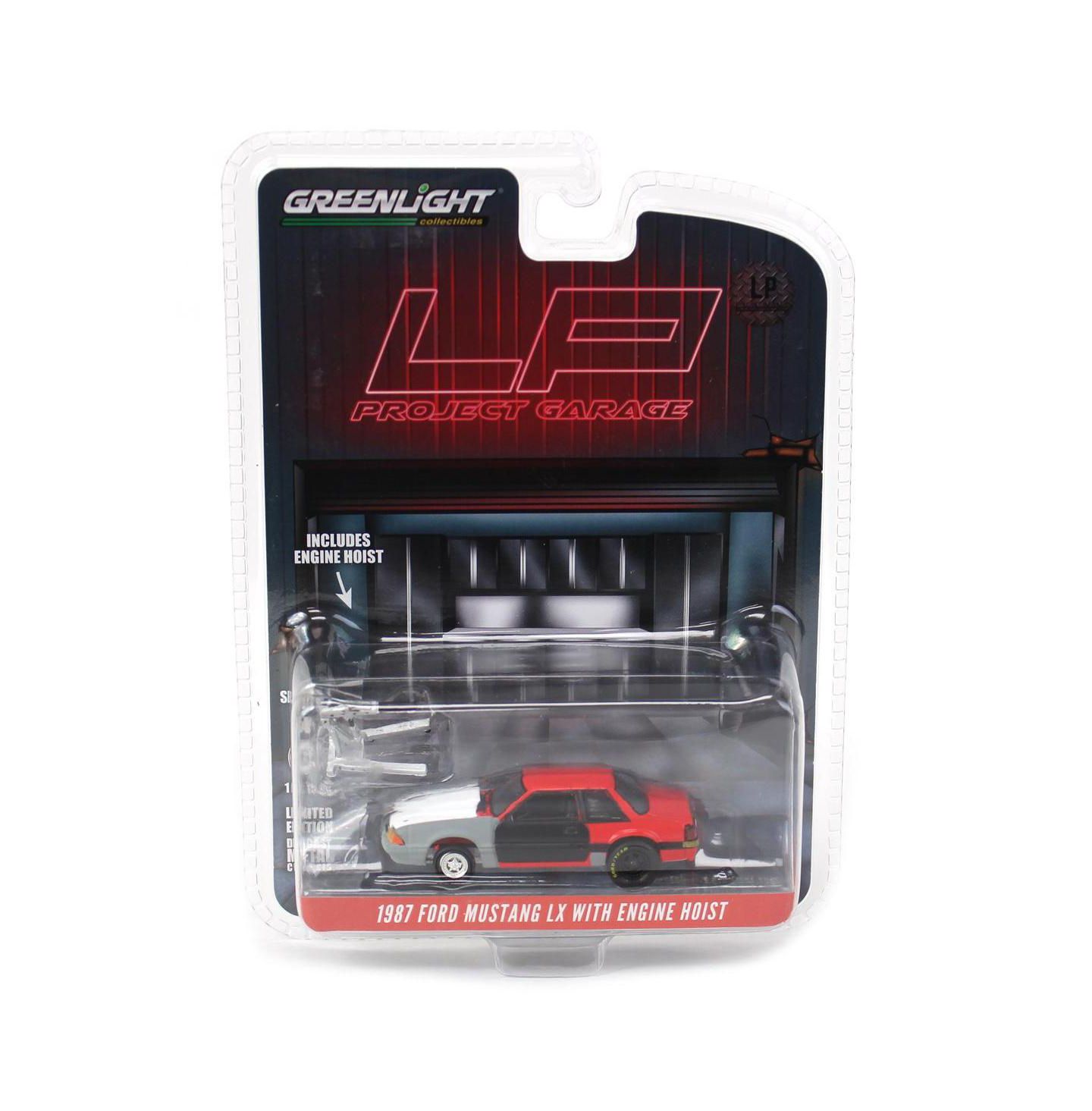 Детская игрушка Greenlight 1/64 Scale 1987 Ford Mustang LX Limited Edition Project Car Diecast — фото 1