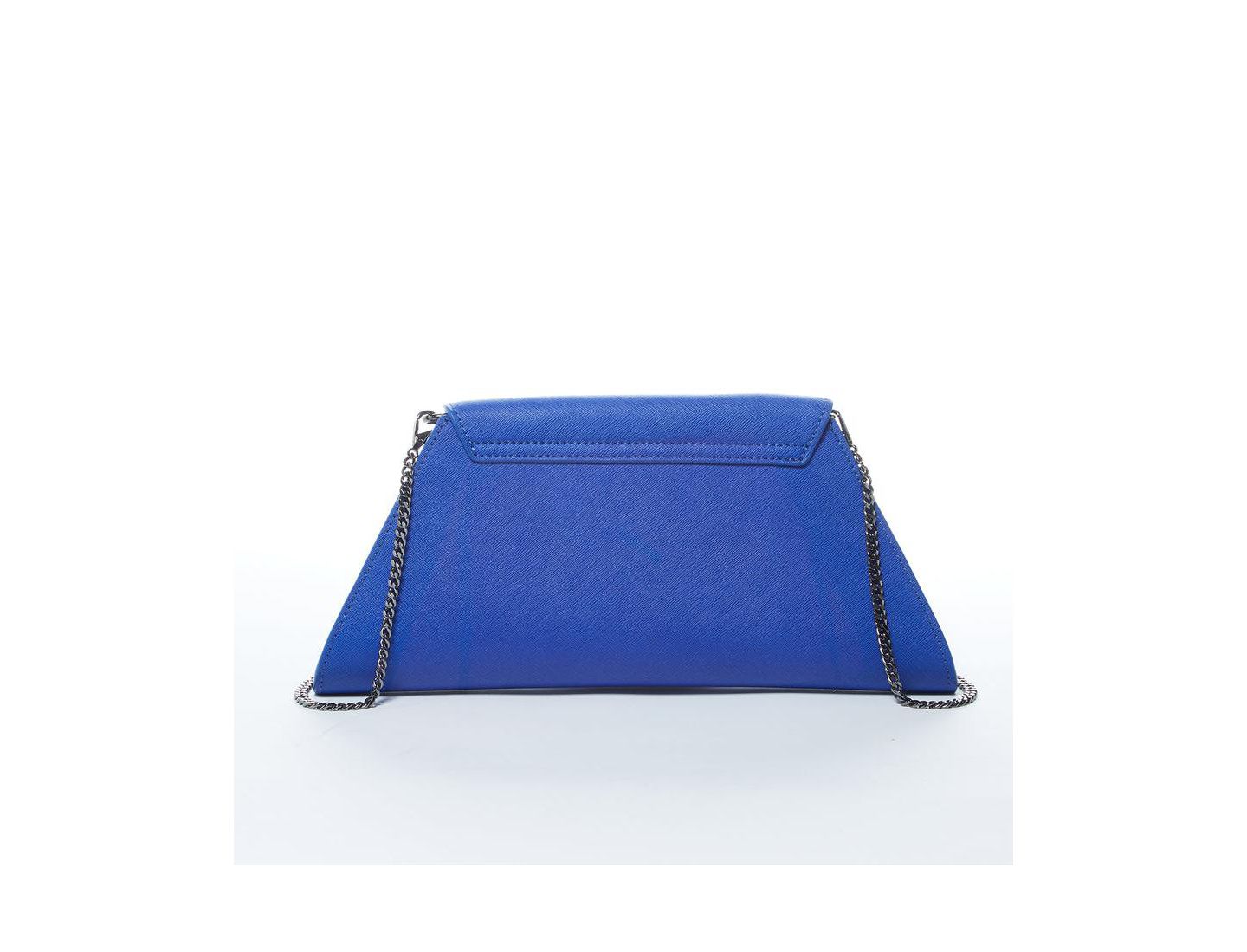 Женский клатч SUSU Saffiano Leather Clutch Bag Evening Purse Crossbody Cobalt Blue Unique Handbag, цвет: Синий — фото 5