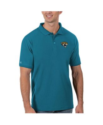 Antigua - Men's Teal Jacksonville Jaguars Legacy Pique Polo Shirt