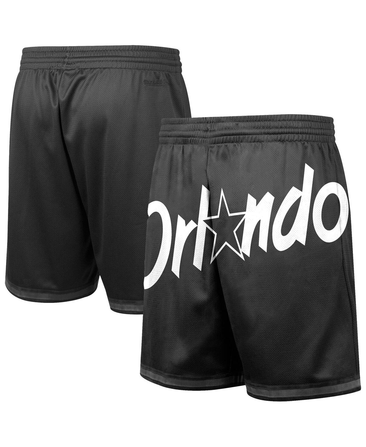 Men's Black Orlando Magic Big Face 3.0 Fashion Shorts - Black