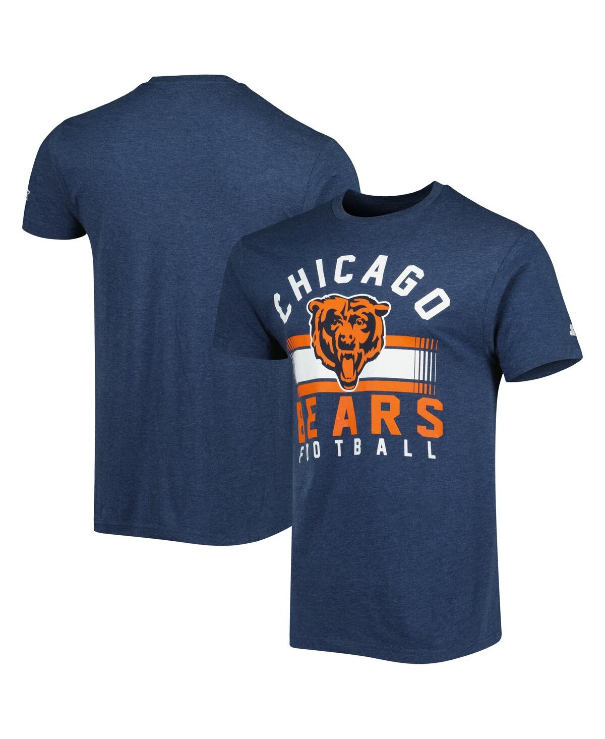 Men's Navy Chicago Bears Prime Time T-Shirt - Heather Navy