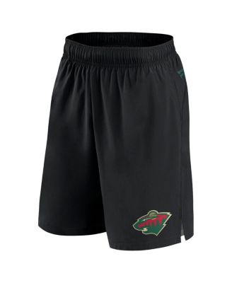 Мужские черные шорты Minnesota Wild Authentic Pro Tech от Fanatics черного цвета