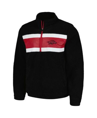 Men's Black Arkansas Razorbacks Pinch Runner Half-Zip Sweatshirt