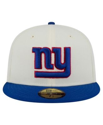 Мужская приталенная шляпа New Era белого цвета/Royal New York Giants Main 59FIFTY