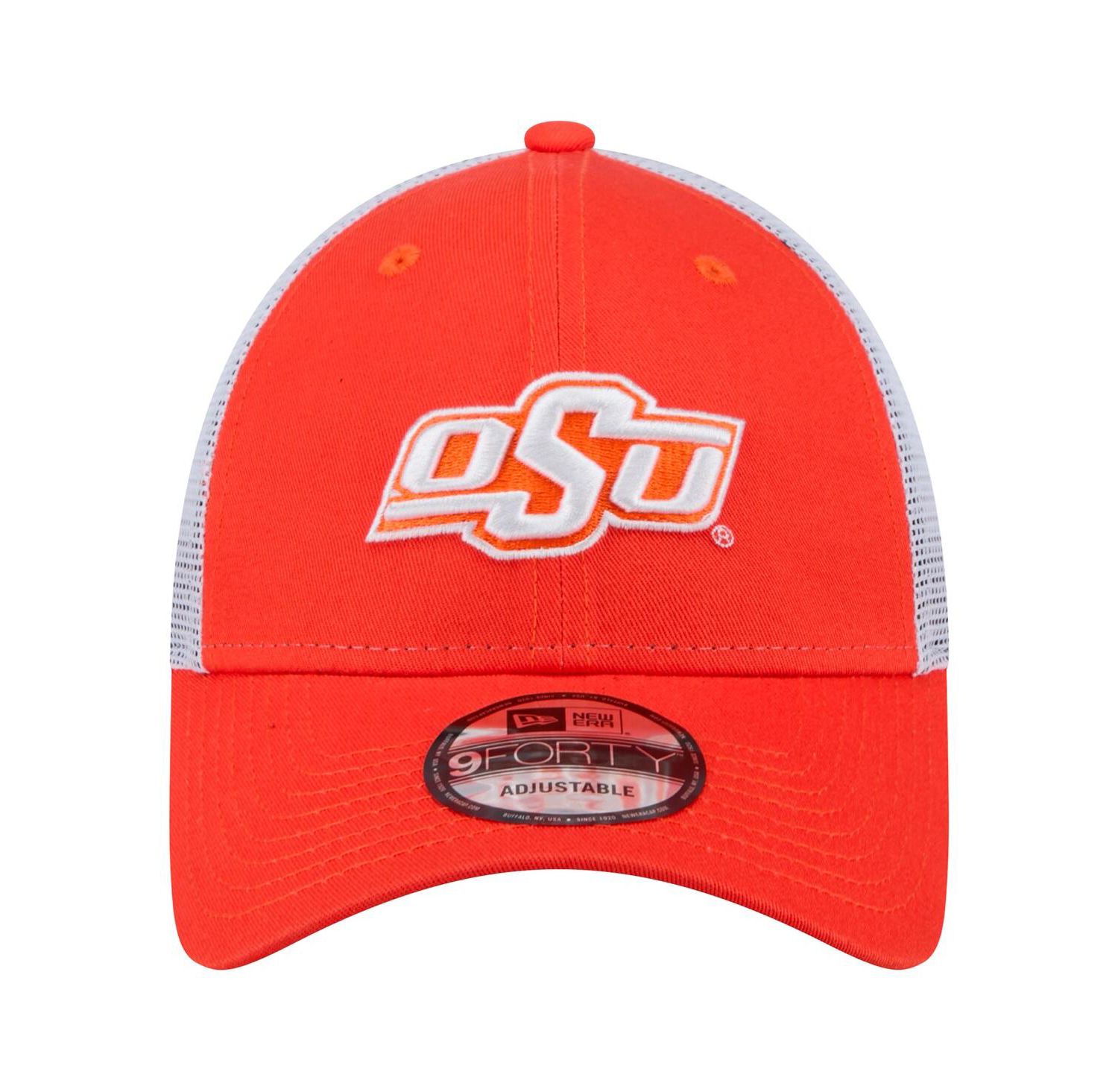 Men's Orange Oklahoma State Cowboys Trucker 9FORTY Adjustable Hat