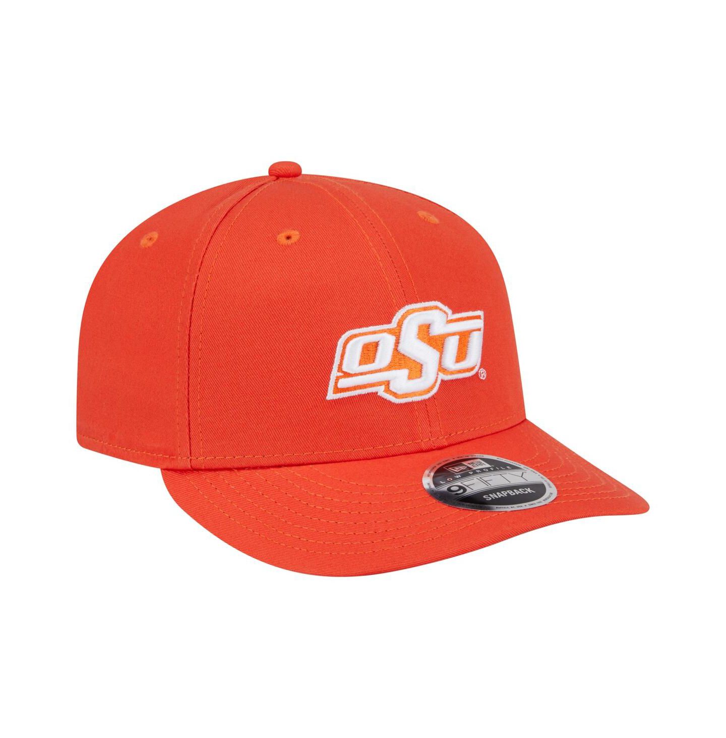 Мужская кепка New Era Orange Oklahoma State Cowboys Low Profile 9FIFTY Snapback Hat — фото 3