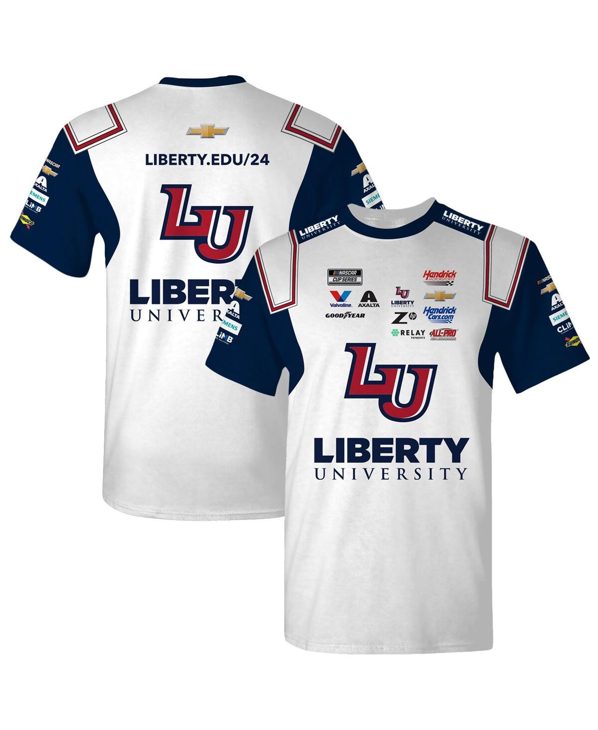 Men's White William Byron Liberty University Uniform T-Shirt - White