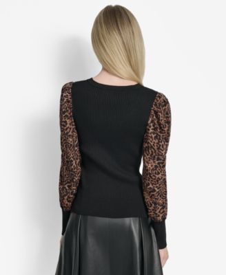 【専用】DKNY RIB KNIT/SLIM FIT V-NECK KNIT DKNY Women's V-Neck Rib-Knit Satin-Long-Sleeve - Macy's