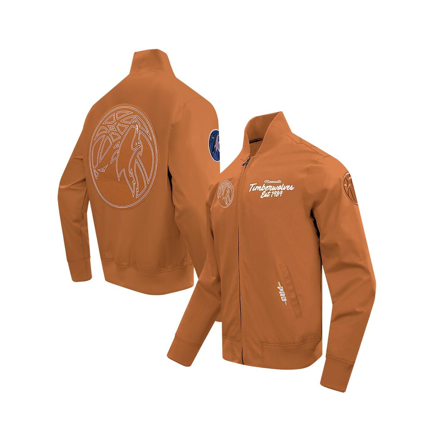 Мужская куртка Pro Standard Brown Minnesota Timberwolves Paint The City Full-Zip — фото 1