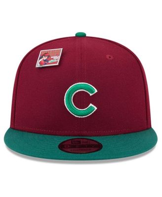 Мужская шапка-снэпбэк Cardinal/Green Chicago Cubs Strawberry Big League со вкусом жевательной резинки New Era 9FIFTY