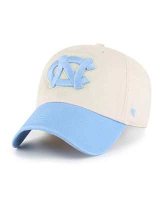 Мужская брендовая кремовая шляпа North Carolina Tar Heels Grand Stand Clean Up с регулируемой шляпой от бренда '47