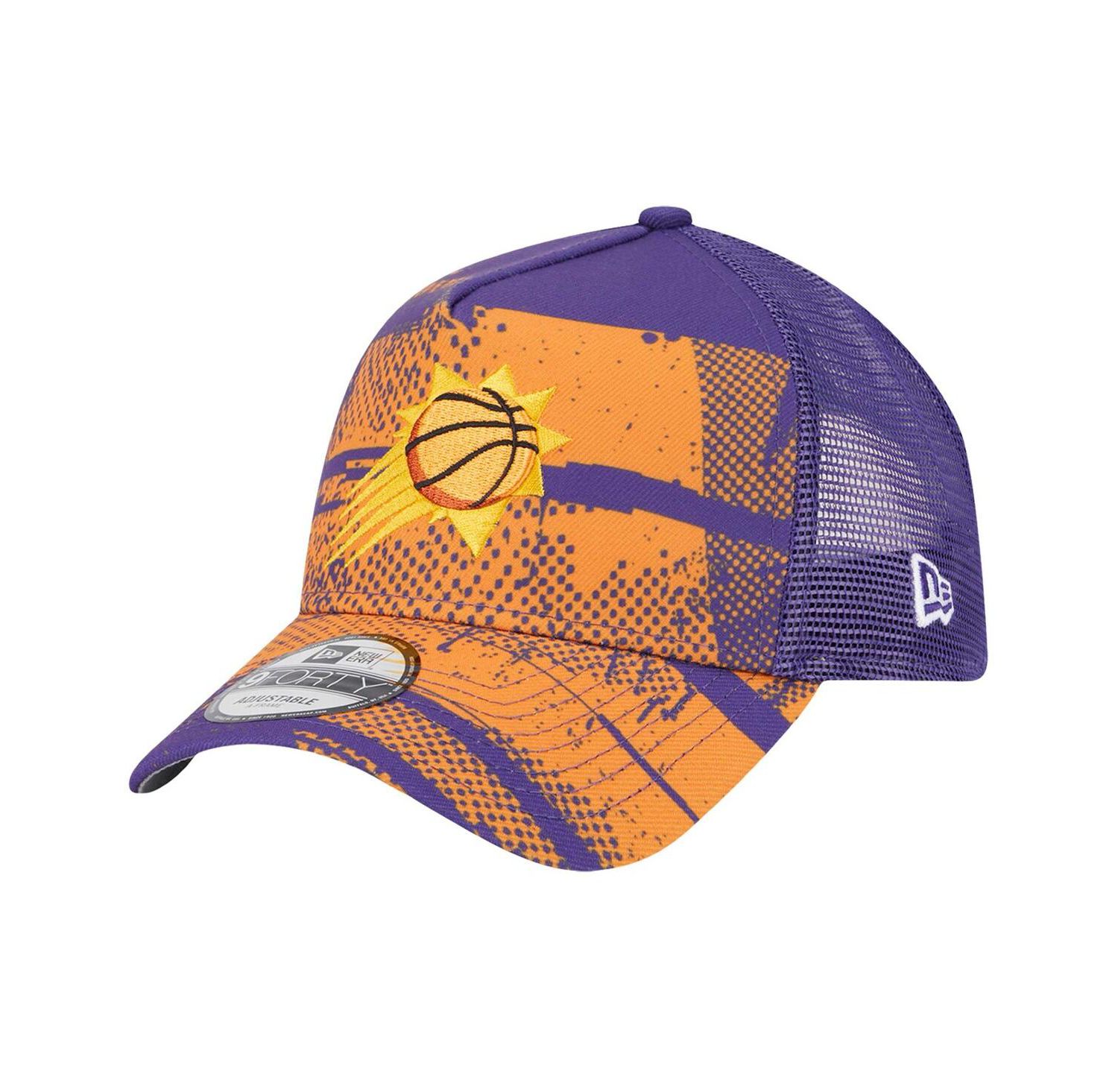 Men's Purple/Orange Phoenix Suns Tip Off A-Frame Trucker 9FORTY Adjustable Hat