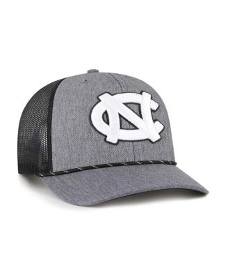 Men's Gray North Carolina Tar Heels Carbon Rope Adjustable Hat