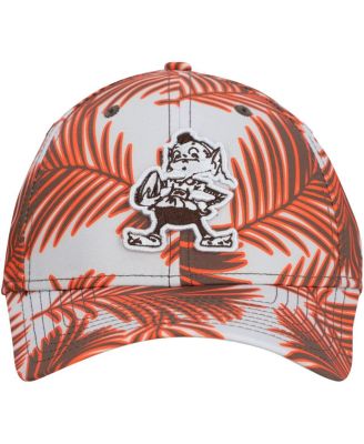Мужская серая кепка Cleveland Browns Palms 39-го размера от New Era Flex