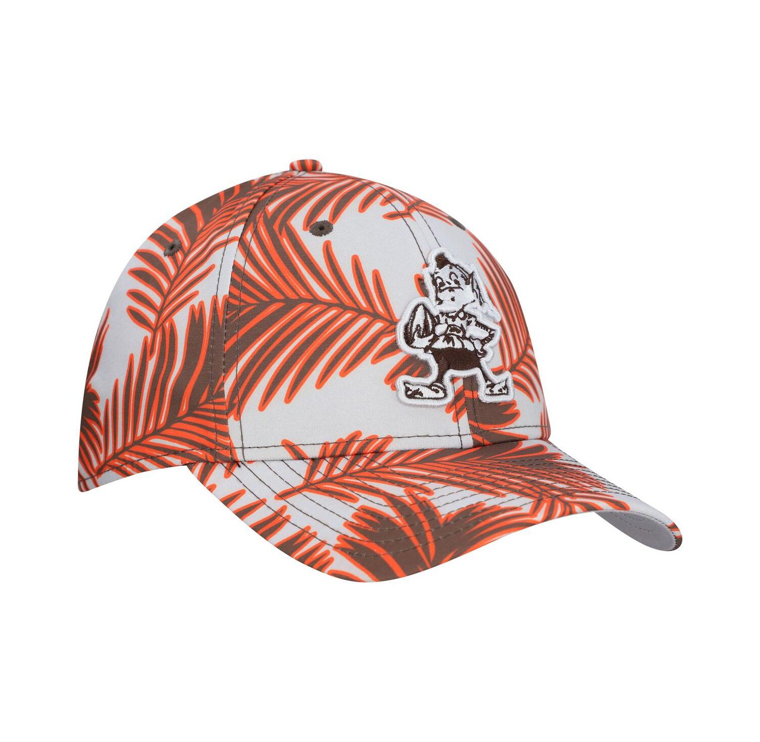 Men's Gray Cleveland Browns Palms 39THIRTY Flex Hat