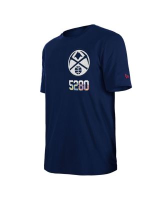 Мужская футболка в супертяжелом весе из синели New Era Navy Denver Nuggets 2024/25 City Edition