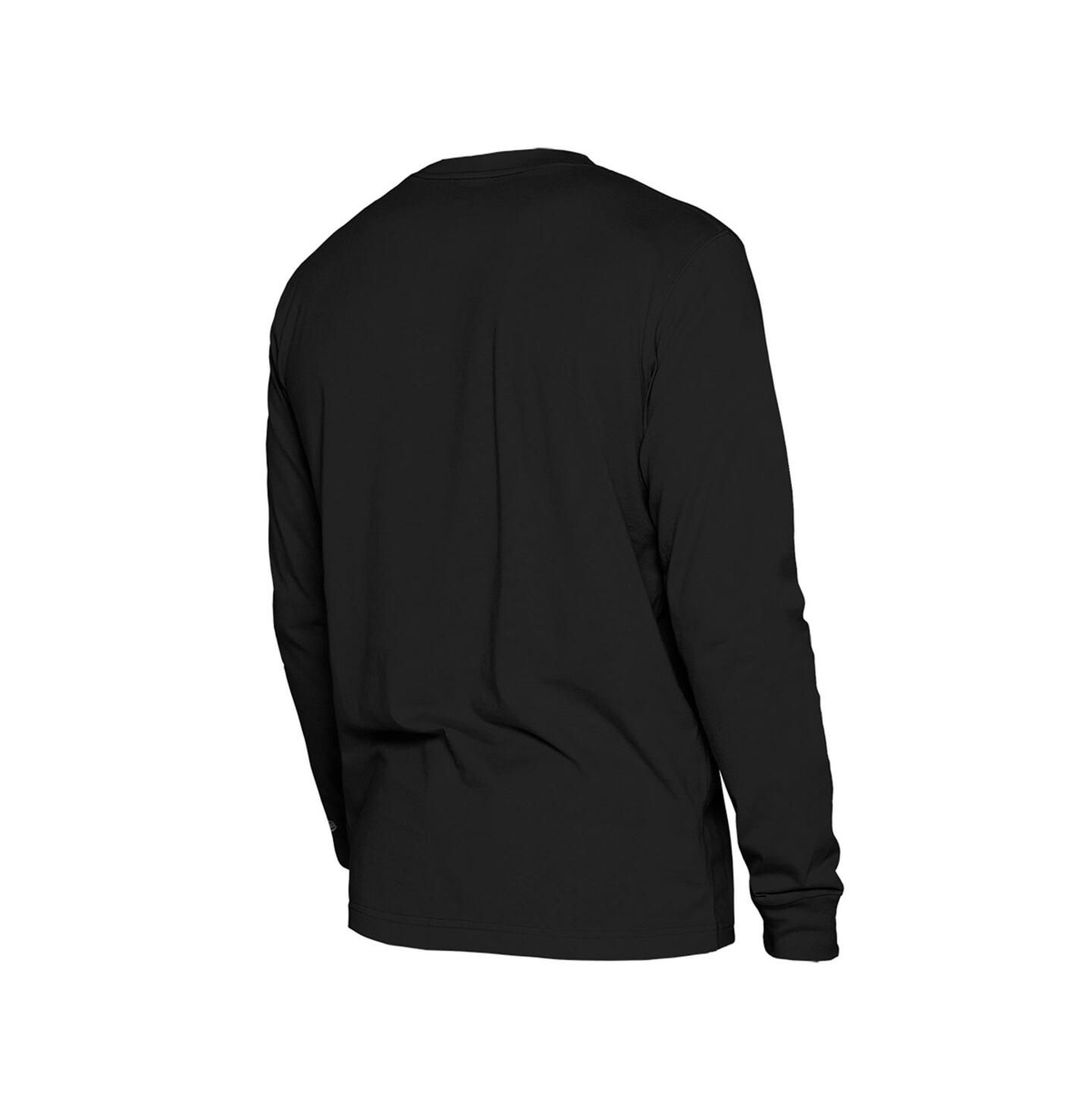 Мужская футболка New Era Black Toronto Raptors 2024/25 City Edition Long Sleeve — фото 3