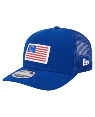 New Era - Men's Royal Chicago Cubs Flag 9SEVENTY Stretch-Snap Hat