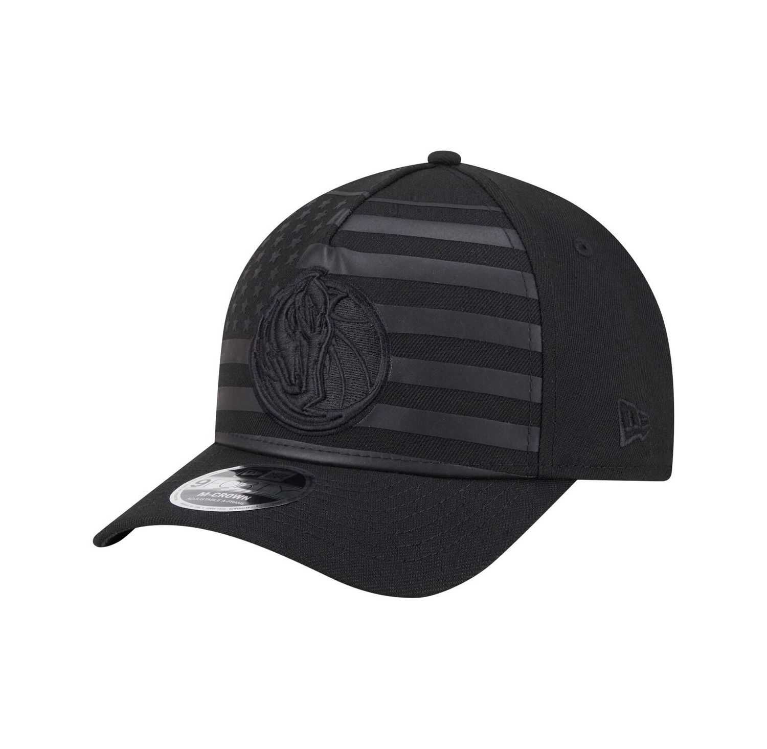 Men's Black Dallas Mavericks Game Day Flag A-Frame 9FORTY Adjustable Hat