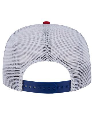 Men's Blue/Red New York Rangers Throwback V-Dye Adjustable Golfer Hat