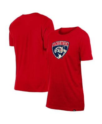 New Era - Women's Red Florida Panthers Glam Game Floral T-Shirt