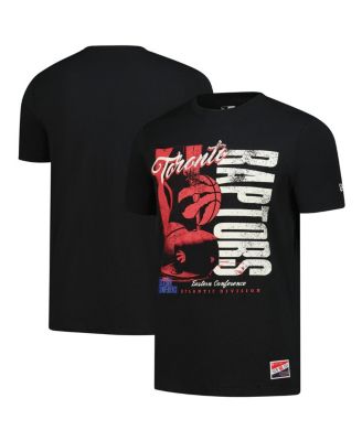 New Era - Men's Black Toronto Raptors Distressed Throwback Vintage Color Pack T-Shirt