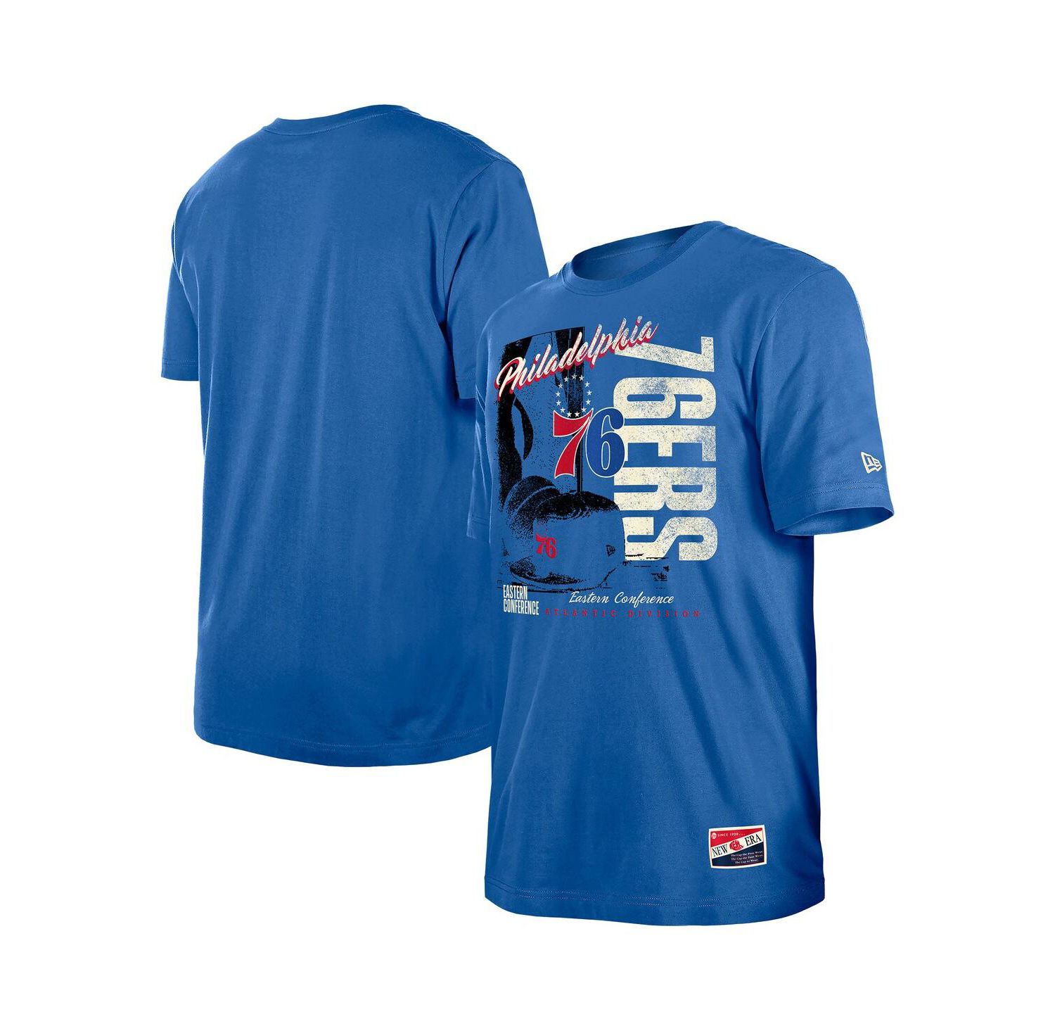 Men's Royal Philadelphia 76ers Distressed Throwback Vintage Color Pack T-Shirt