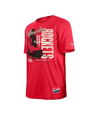 Men's Red Houston Rockets Distressed Throwback Vintage Color Pack T-Shirt