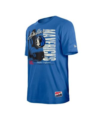 Мужская синяя футболка New Era Dallas Mavericks Distressed Throwback Vintage Color Pack от New Era